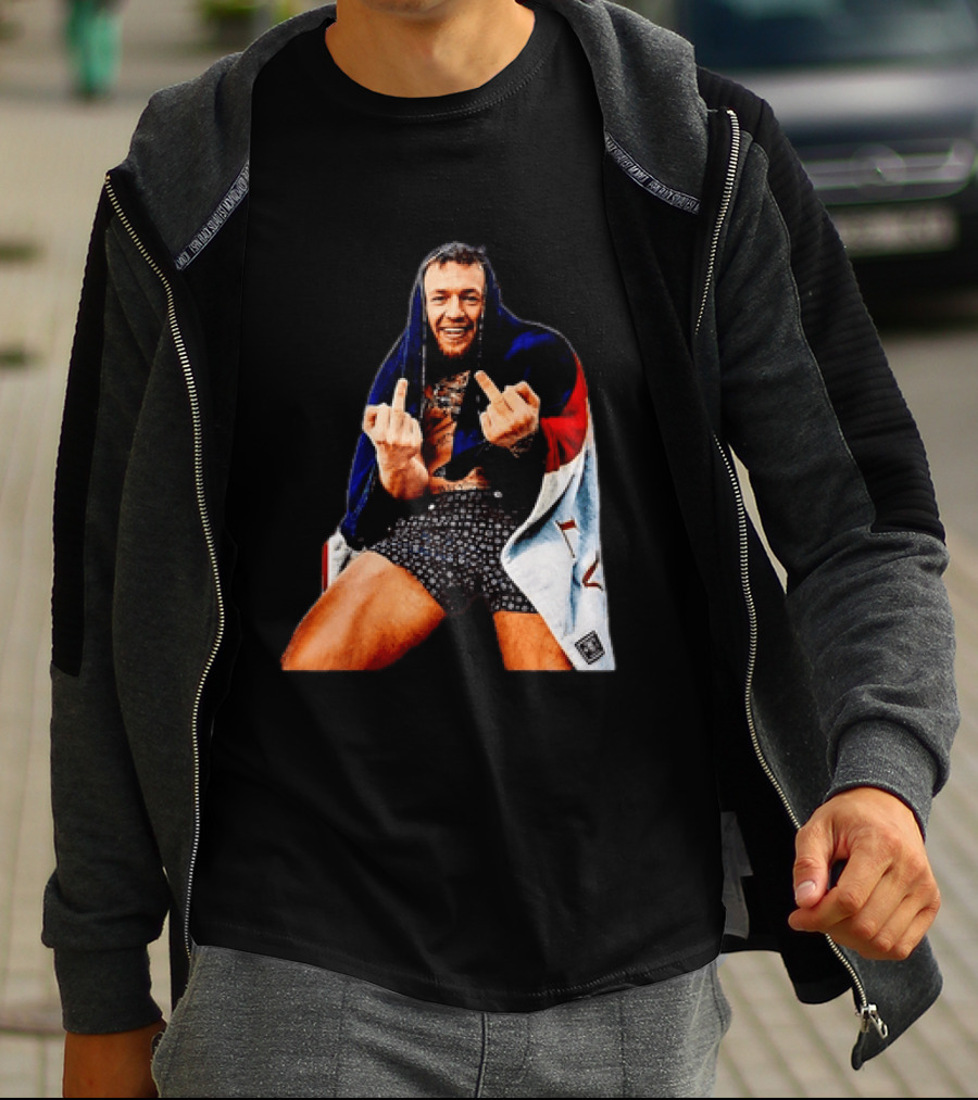 Conor McGregor The Notorious UFC MMA Middle Fingers T-Shirt