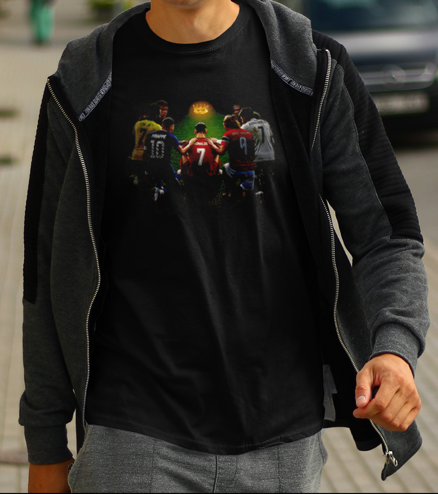 Cristiano Ronaldo Hated By Many Admired By More Mbappe Haaland Vini Jr Kvaratskhelia T-Shirt