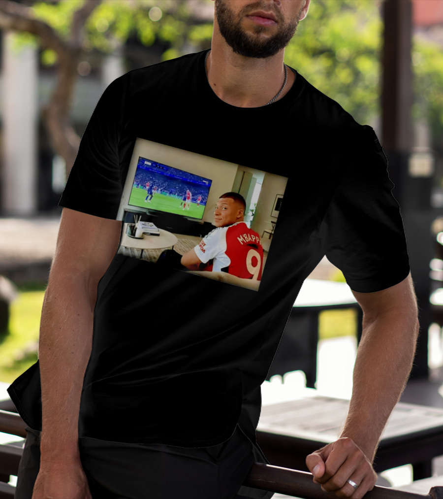 Kylian Mbappé No 9 Arsenal Jersey Visit Rwanda T-Shirt