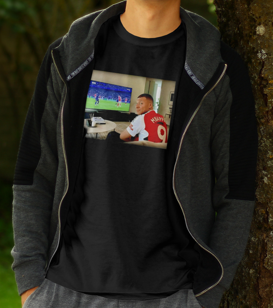 Kylian Mbappé No 9 Arsenal Jersey Visit Rwanda T-Shirt
