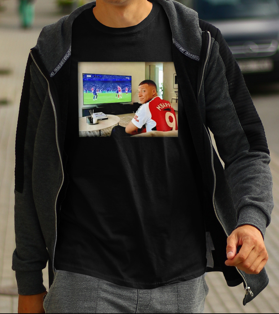 Kylian Mbappé No 9 Arsenal Jersey Visit Rwanda T-Shirt