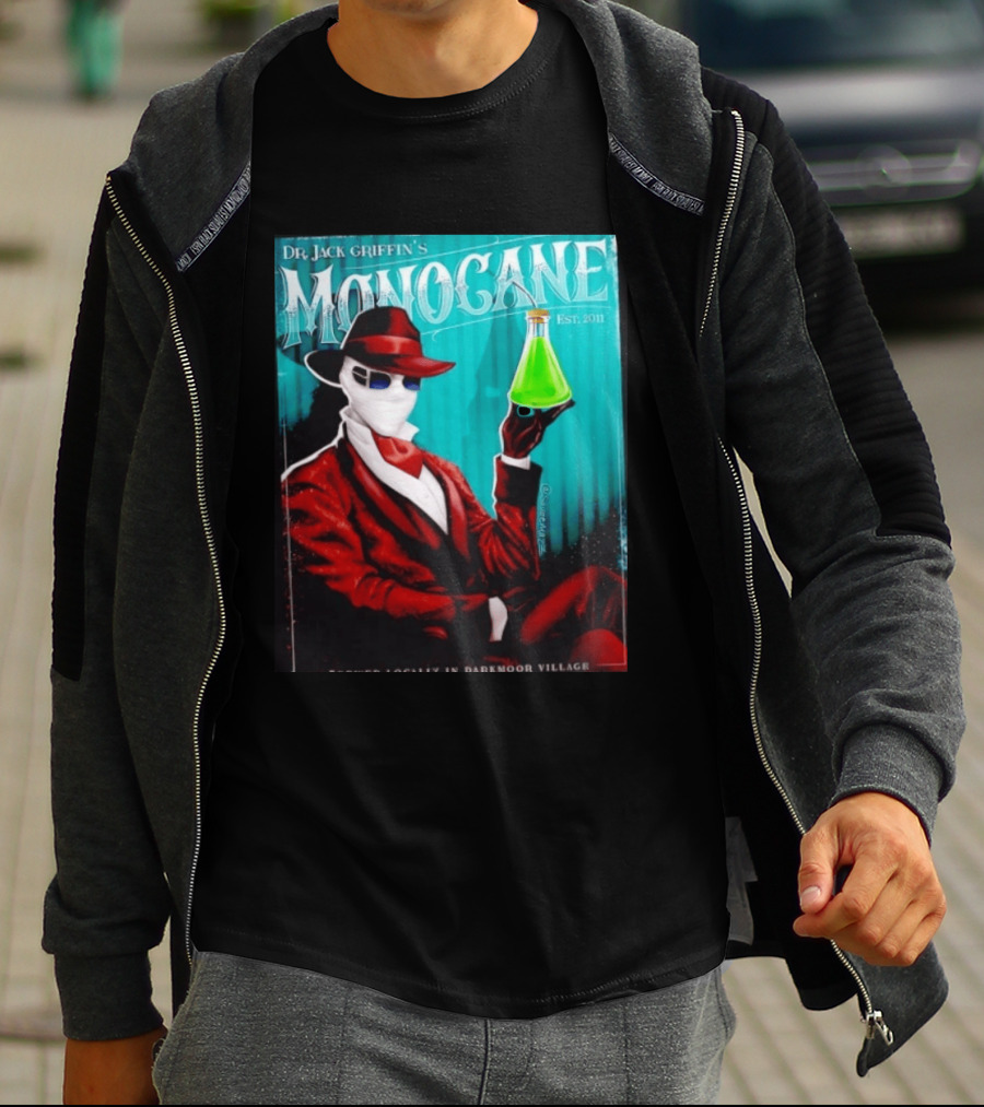 Dr Jack Griffin's Monocane Est 2011 Invisible Man T-Shirt