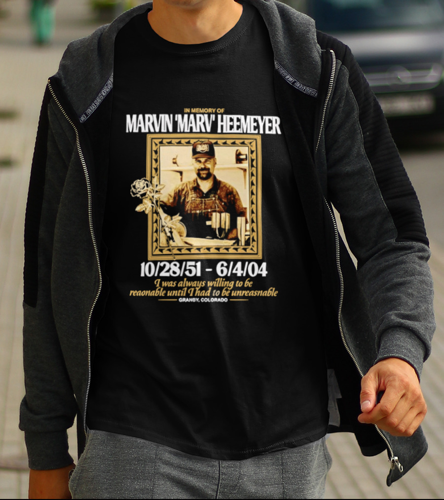 Marvin Marv Heemeyer Memorial 10/28/51 6/4/04 Granby Colorado T-Shirt