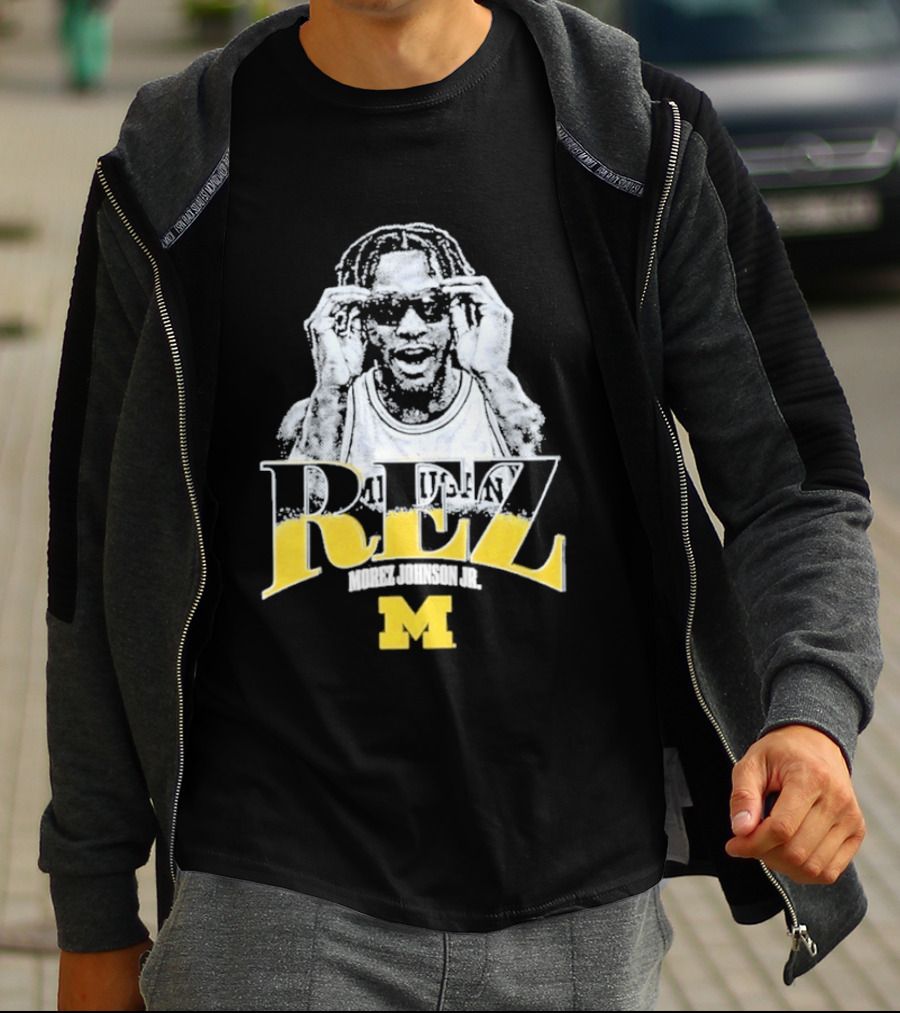 Morez Johnson M Michigan Wolverines Basketball REZ T-Shirt