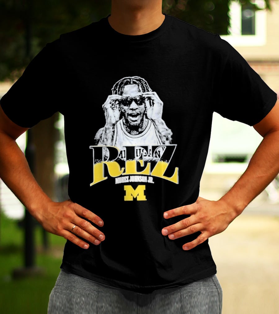 Morez Johnson M Michigan Wolverines Basketball REZ T-Shirt