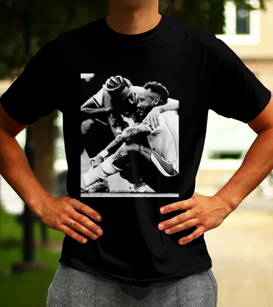 Neymar Jr And Raphinha Emotional Moment Brazil National Football Team T-Shirt