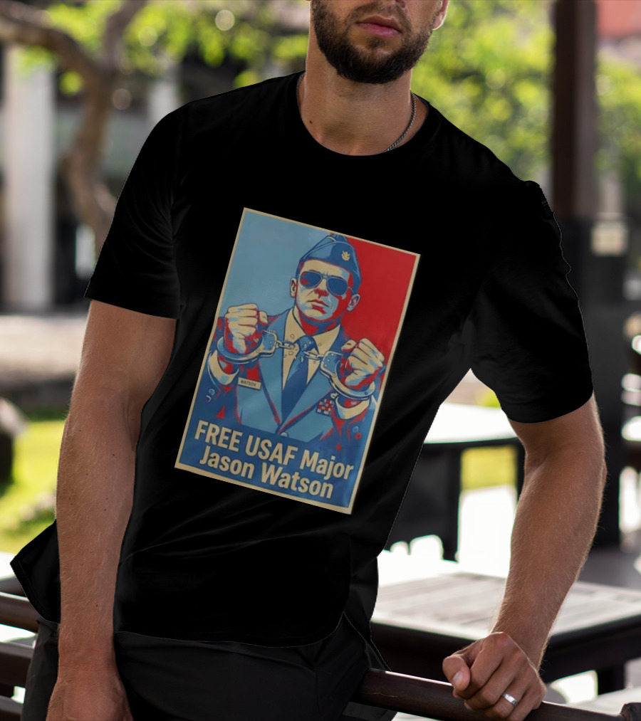 FREE USAF Major Jason Watson Handcuffed T-Shirt