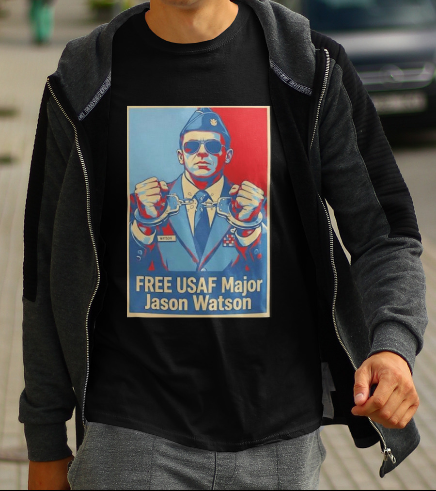 FREE USAF Major Jason Watson Handcuffed T-Shirt