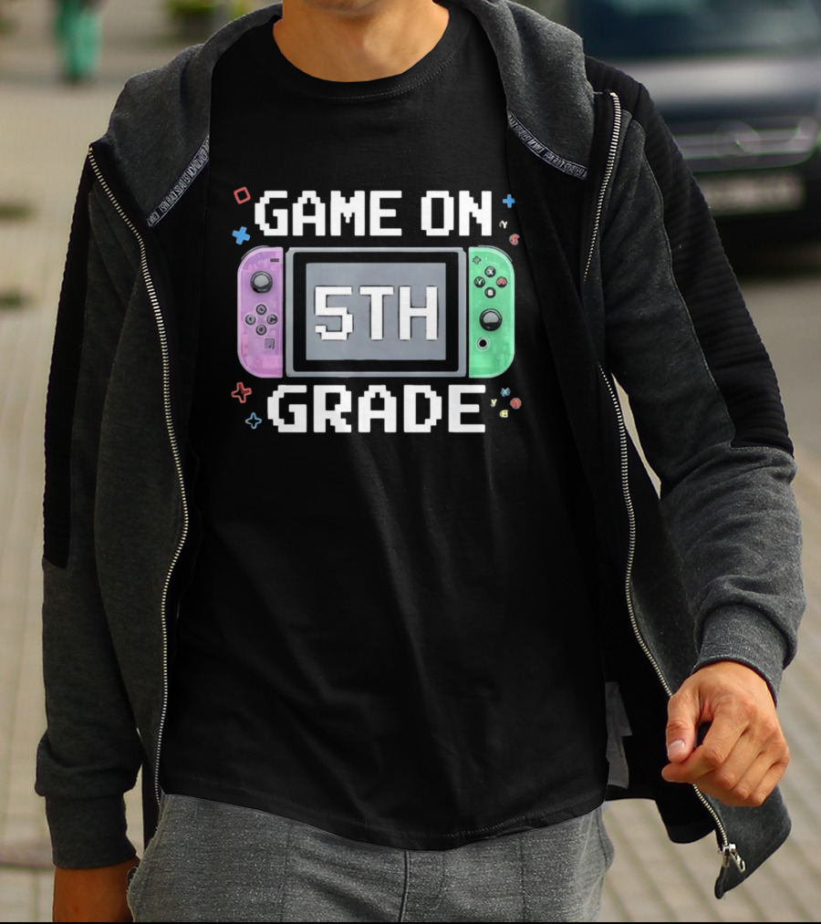 Game On 5th Grade Gaming Console 5th T-Shirt