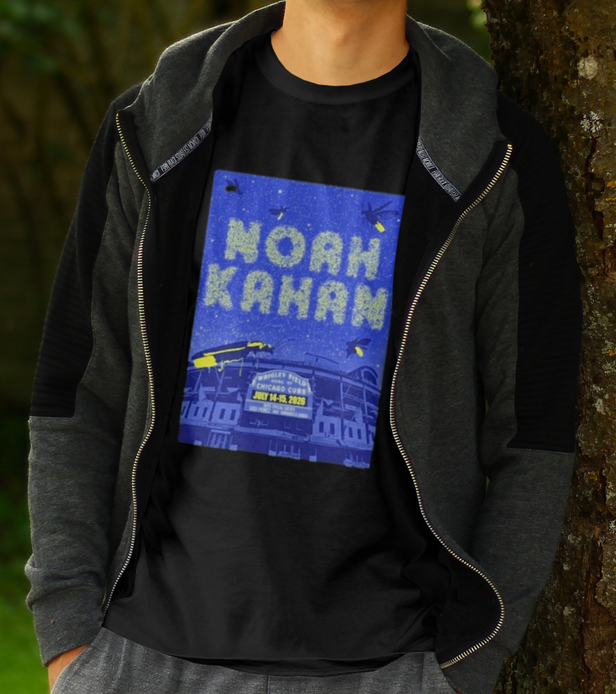 Noah Kahan Live At Wrigley Field Chicago Cubs July 14 15 2026 Event T-Shirt