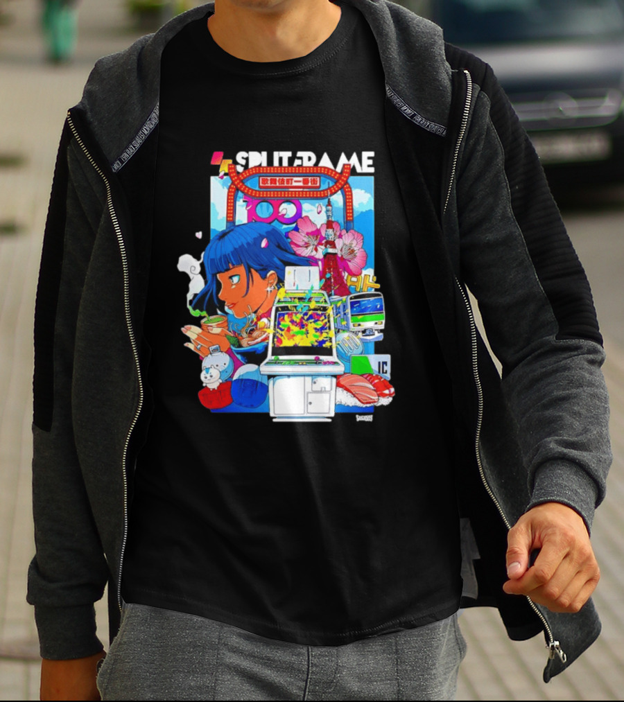Tokyo Ramen Arcade Splitframe Kabukicho Ichibangai 100 IC Japanese T-Shirt