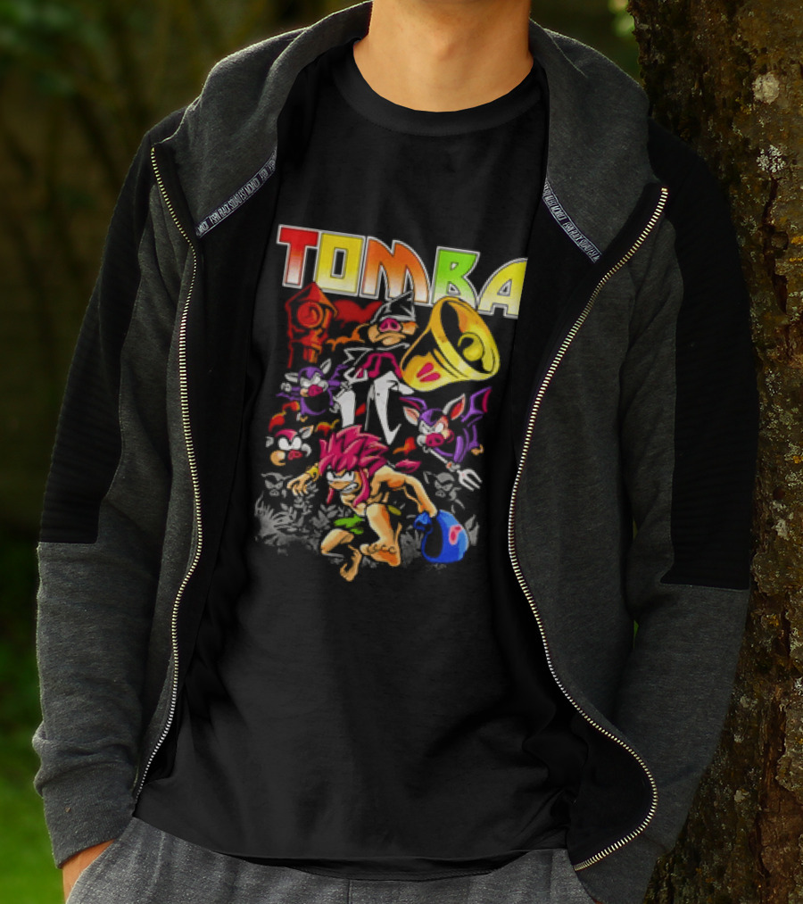 Tomba Video Game Playstation Colorful T-Shirt