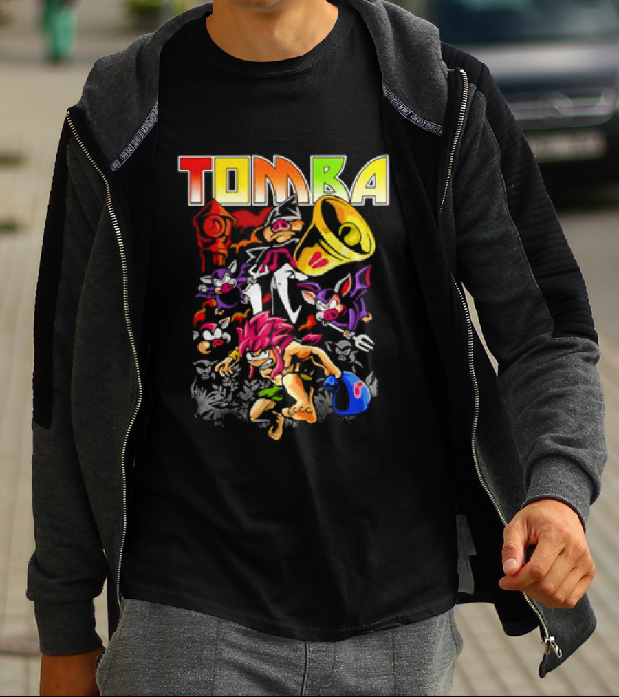 Tomba Video Game Playstation Colorful T-Shirt