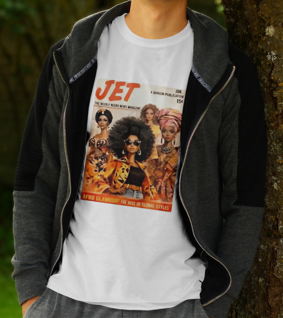 JET The Weekly Negro News Afro Glamour The Rise Of Global Styles T-Shirt