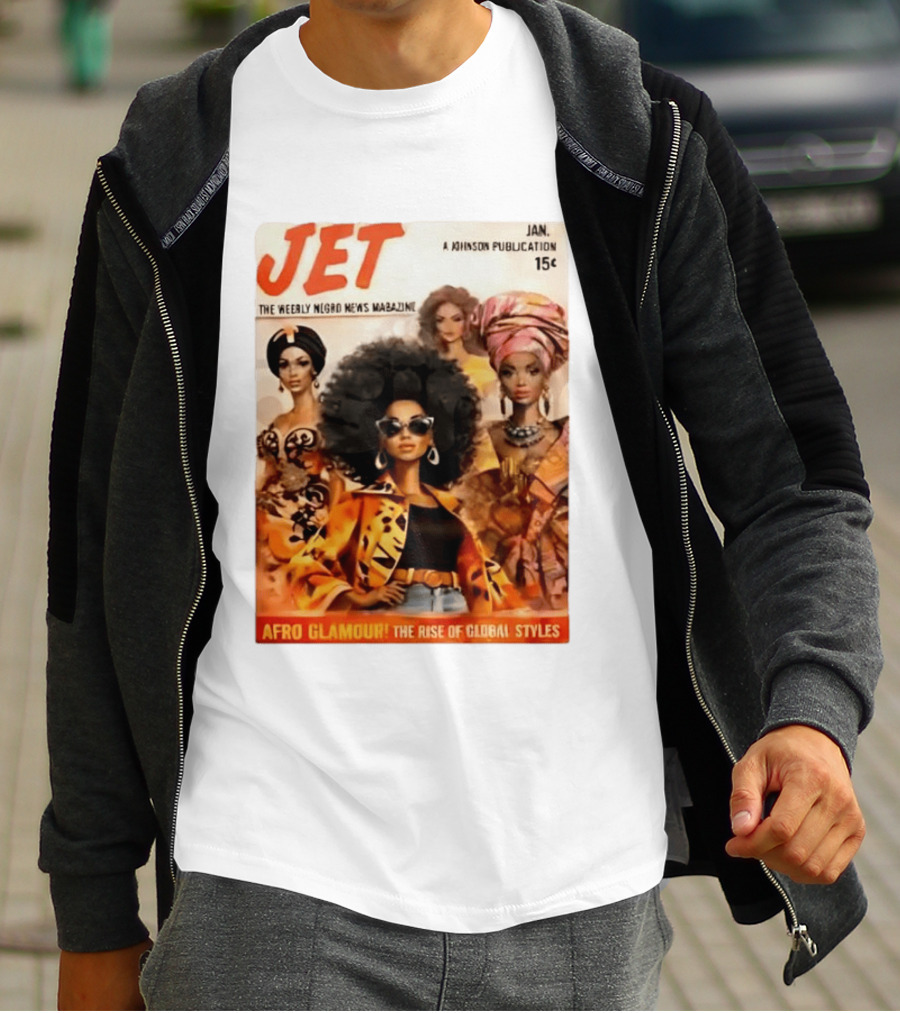 JET The Weekly Negro News Afro Glamour The Rise Of Global Styles T-Shirt