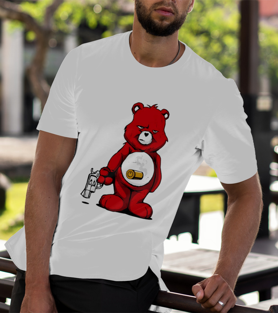 Bang Bear Revolver And Bullet Grunt T-Shirt