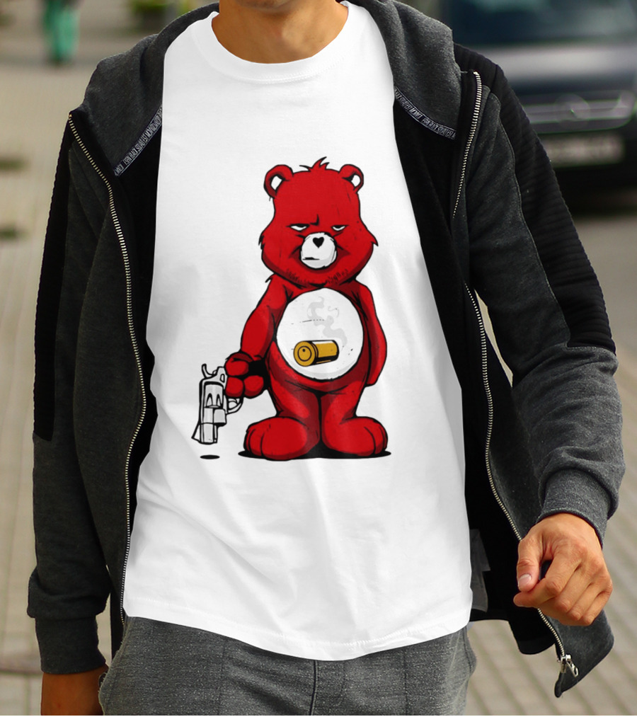 Bang Bear Revolver And Bullet Grunt T-Shirt