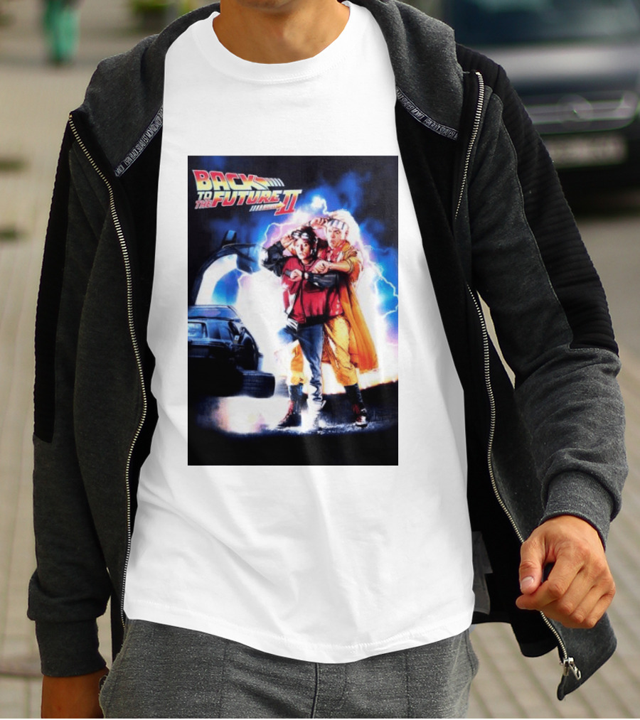 Back To The Future Part II Marty McFly Doc Brown Characters T-Shirt