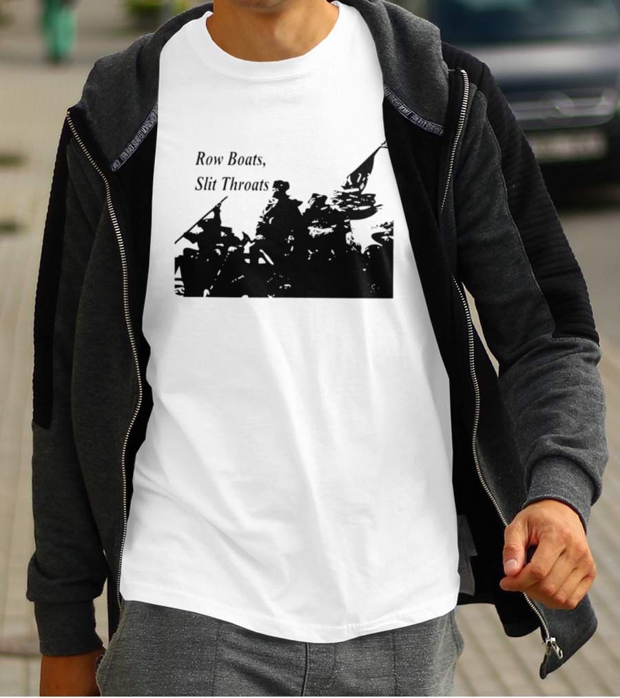 Row Boats Slit Throats Silhouette Revolutionary T-Shirt