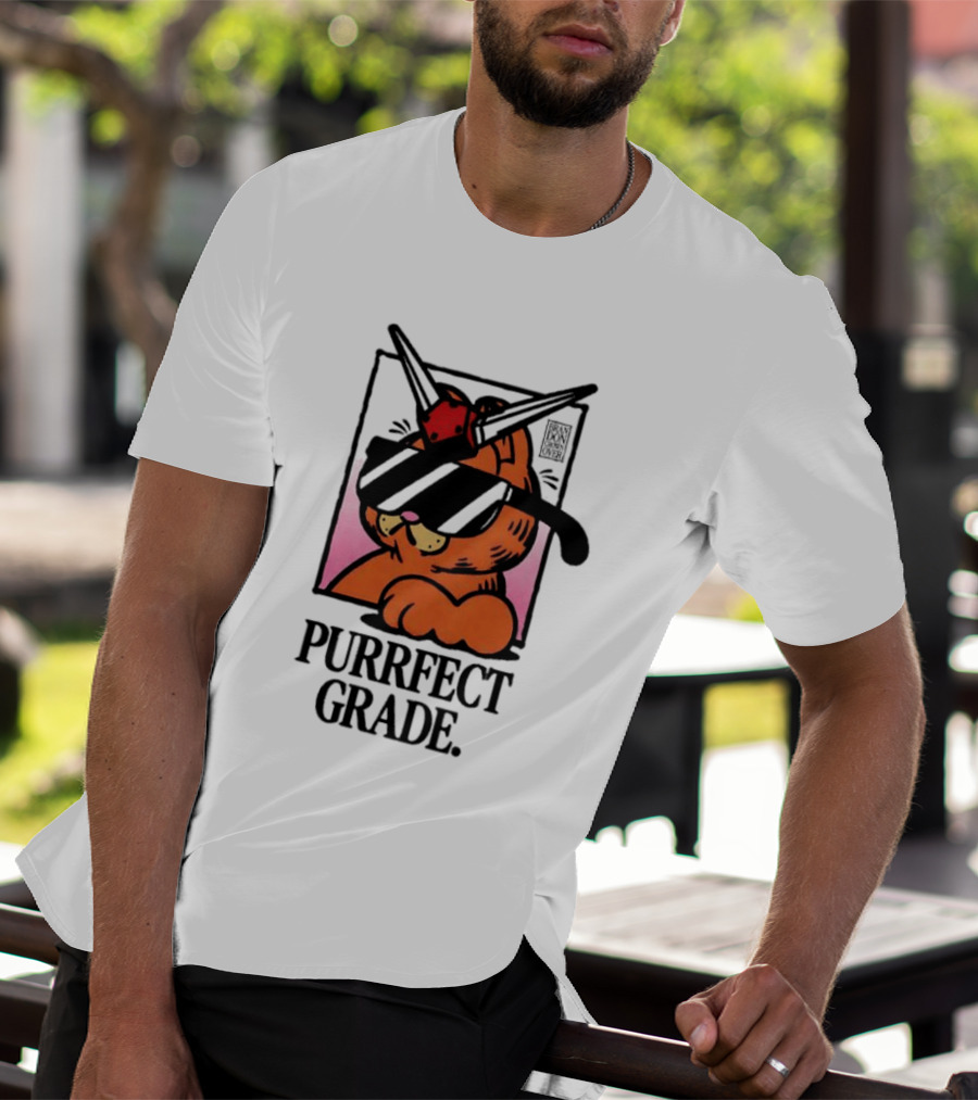 Gundam Purrfect Grade Cat Sunglasses Robot Mashup T-Shirt