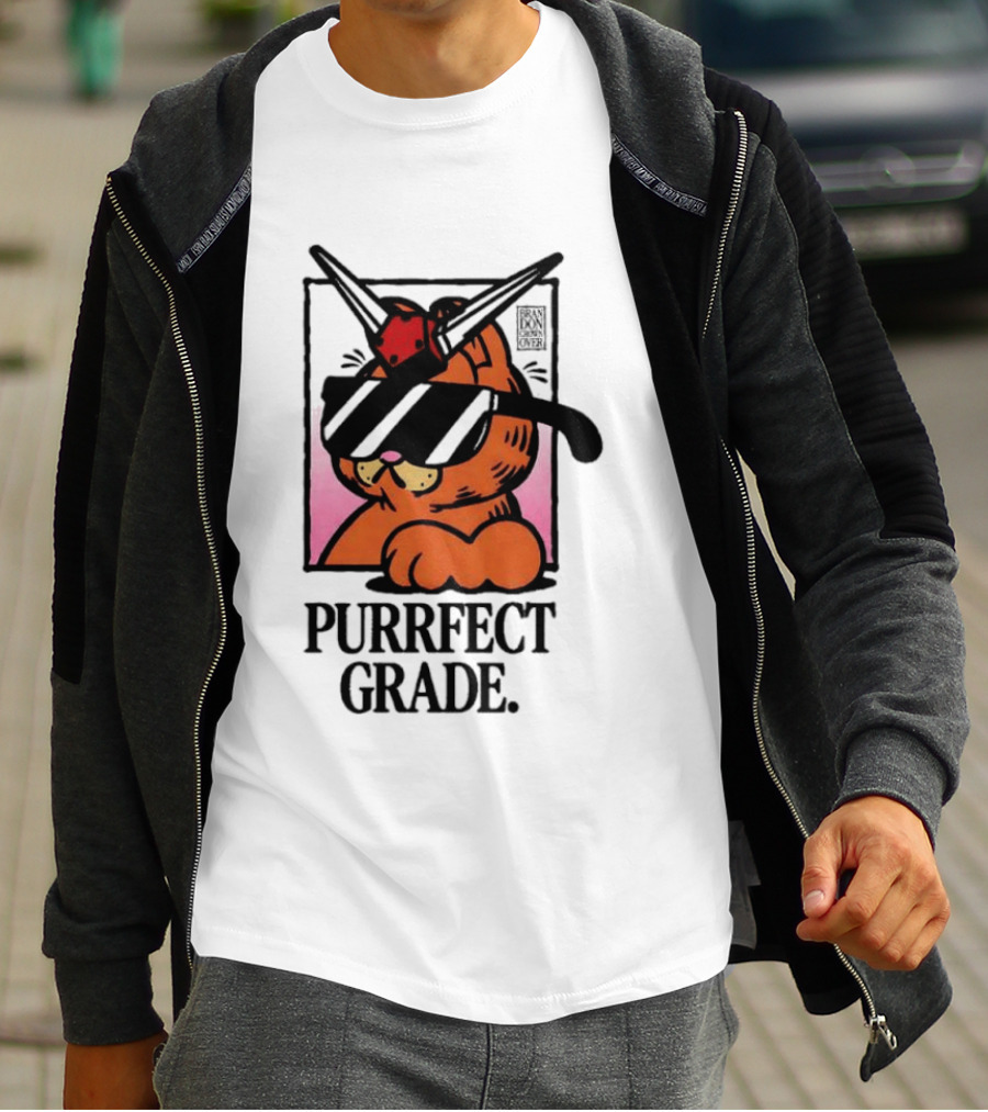 Gundam Purrfect Grade Cat Sunglasses Robot Mashup T-Shirt