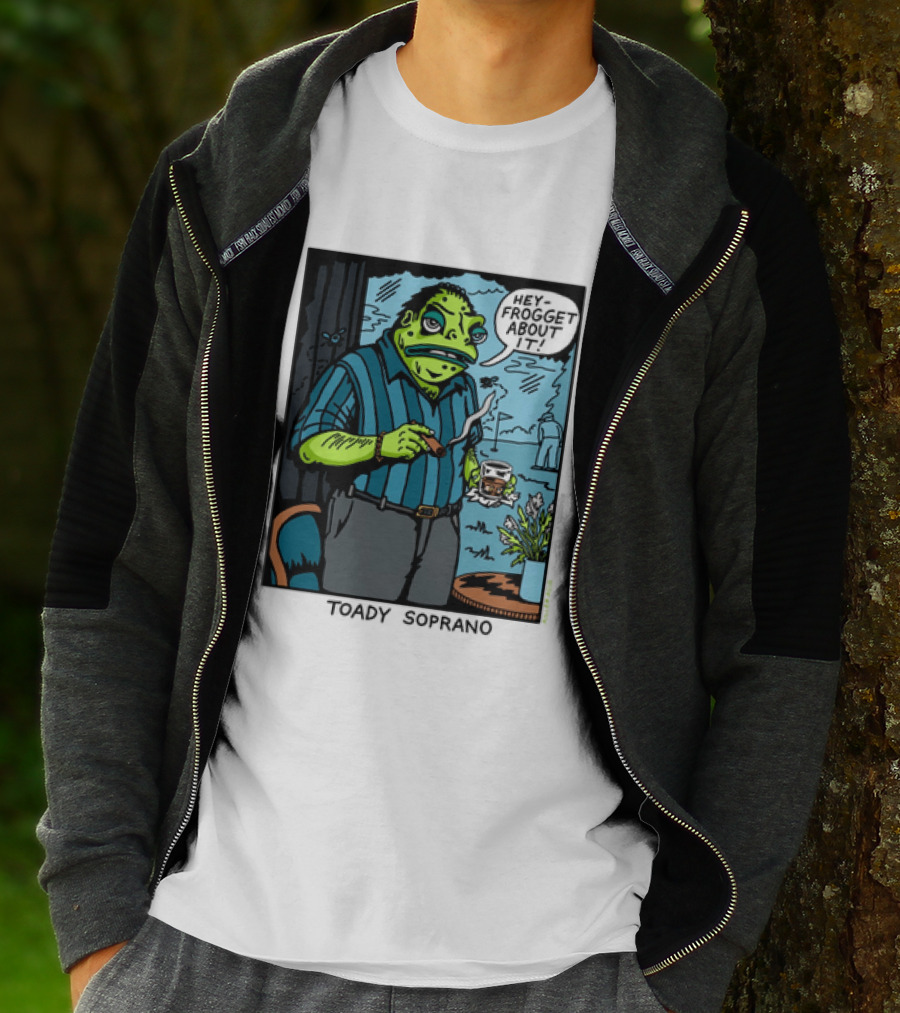 Toady Soprano Hey Frogget About It Killer Acid T-Shirt