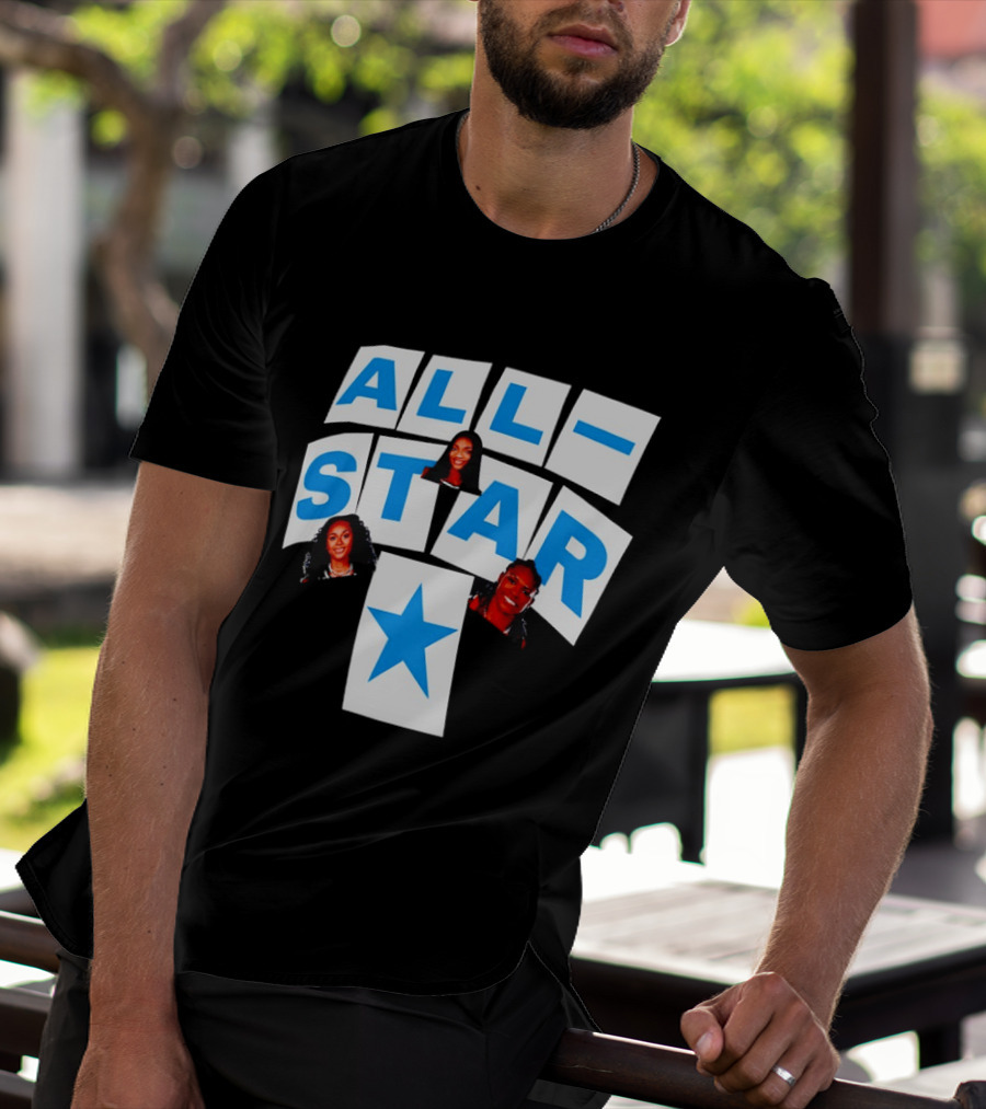 Atlanta Dream Angel Reese All Star Trio Basketball WNBA 2026 T-Shirt