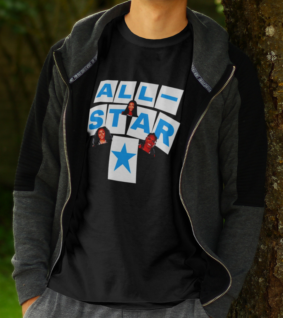 Atlanta Dream Angel Reese All Star Trio Basketball WNBA 2026 T-Shirt