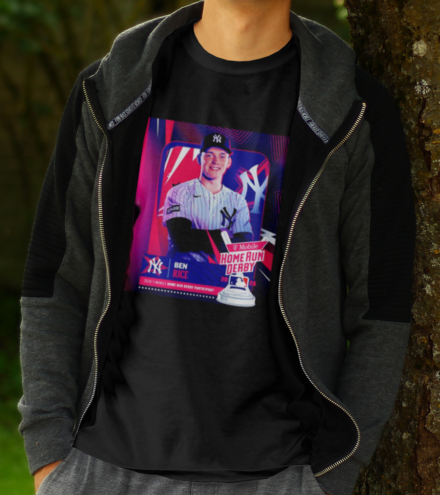 Ben Rice NY Yankees 2026 Mobile Home Run Derby Participant T-Shirt