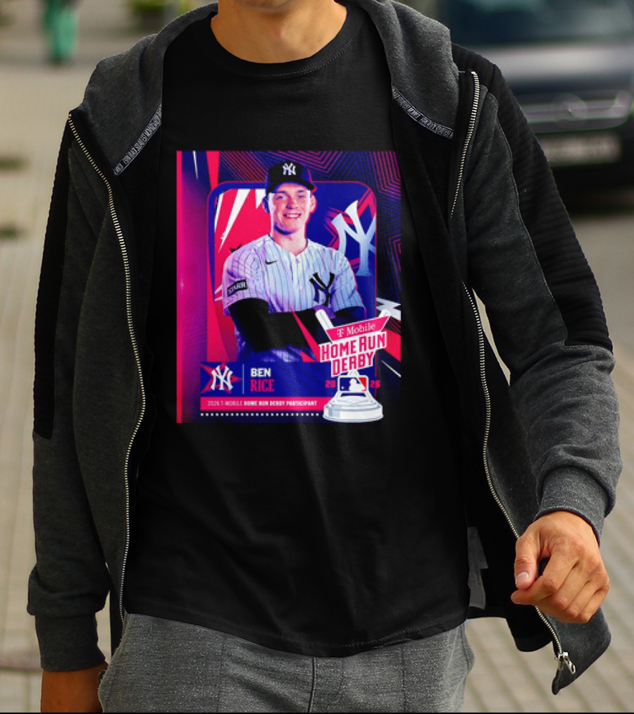 Ben Rice NY Yankees 2026 Mobile Home Run Derby Participant T-Shirt