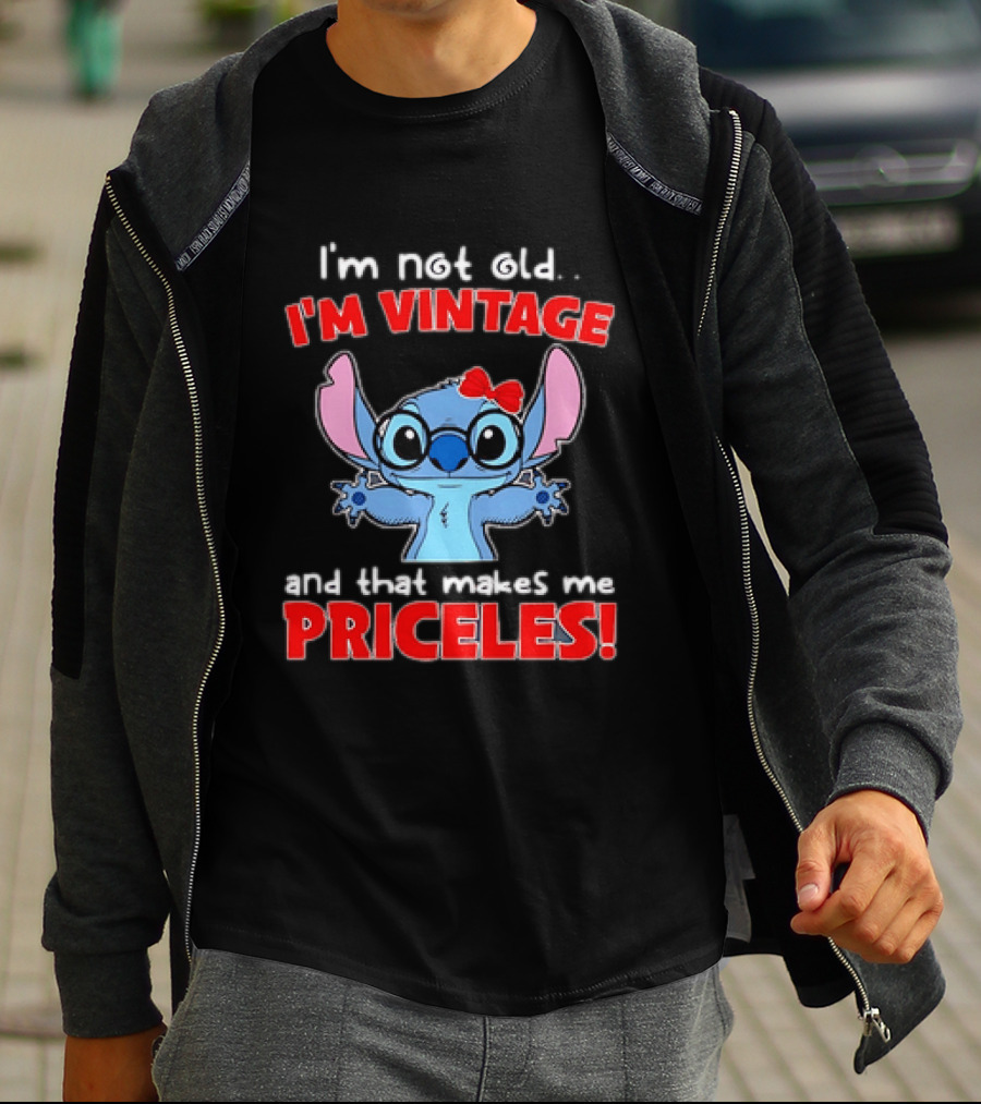 I'm Not Old I'm Vintage Stitch And That Makes Me Priceless T-Shirt