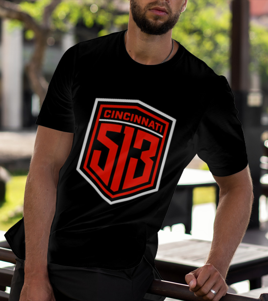 Cincinnati 513 Ohio Shield Area Code T-Shirt