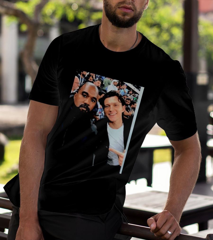 Kanye West And Tom Holland Iconic Celebrity Selfie At Event T-Shirt