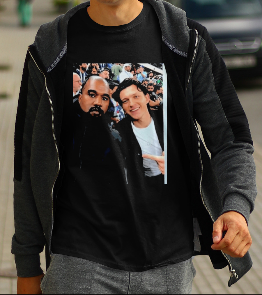 Kanye West And Tom Holland Iconic Celebrity Selfie At Event T-Shirt