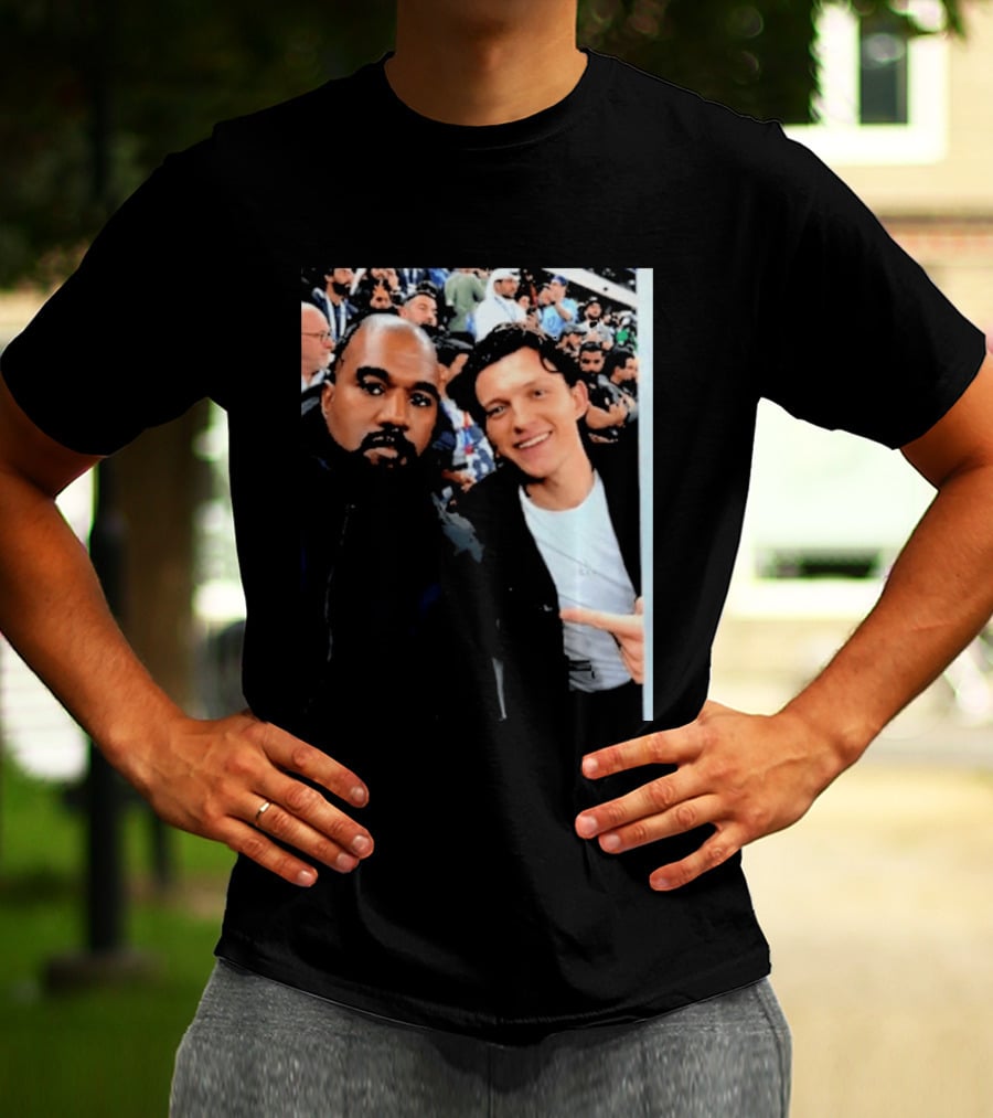 Kanye West And Tom Holland Iconic Celebrity Selfie At Event T-Shirt