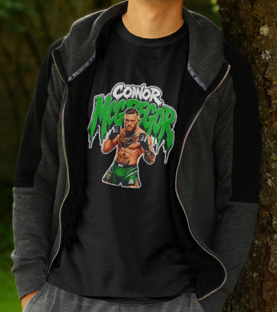 Conor McGregor UFC Fighter In Green Shorts With Tattoos T-Shirt