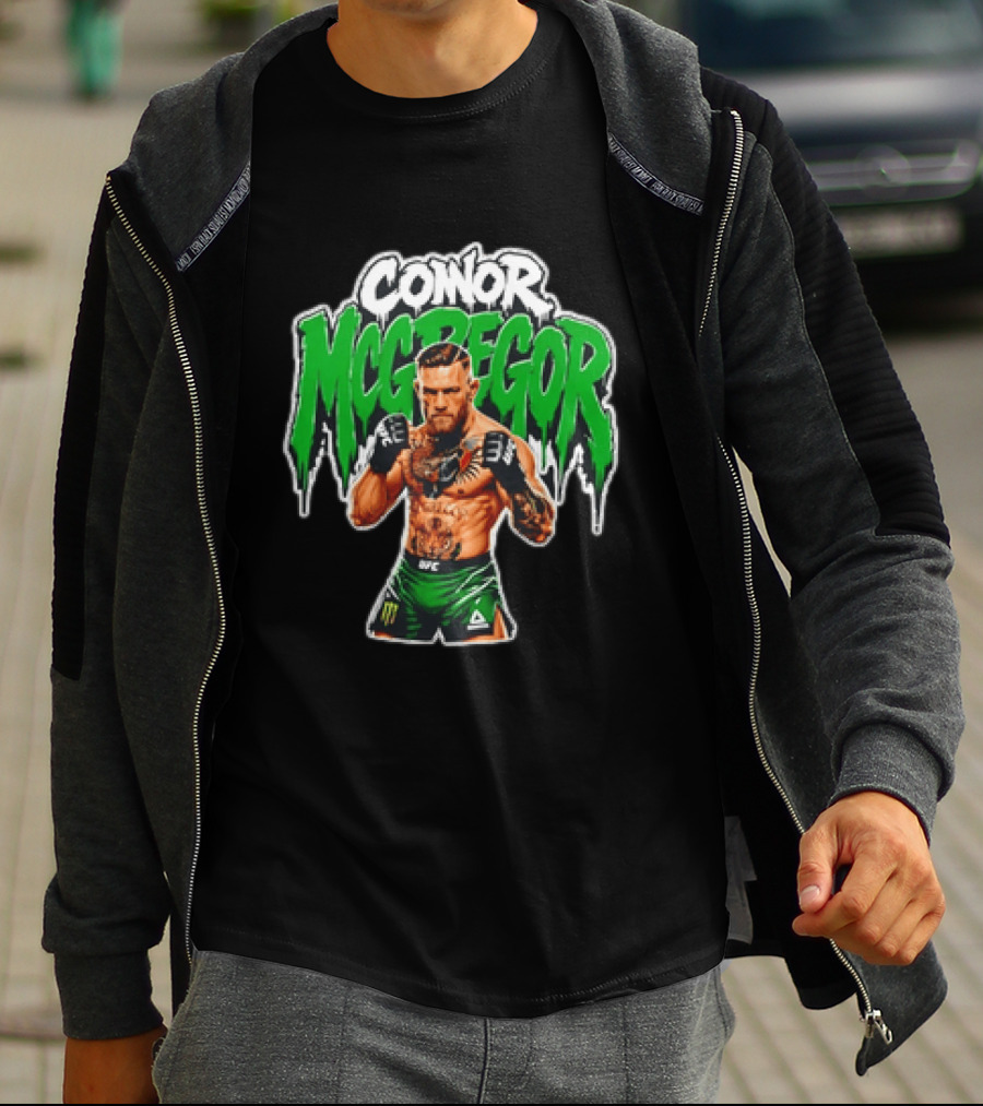 Conor McGregor UFC Fighter In Green Shorts With Tattoos T-Shirt