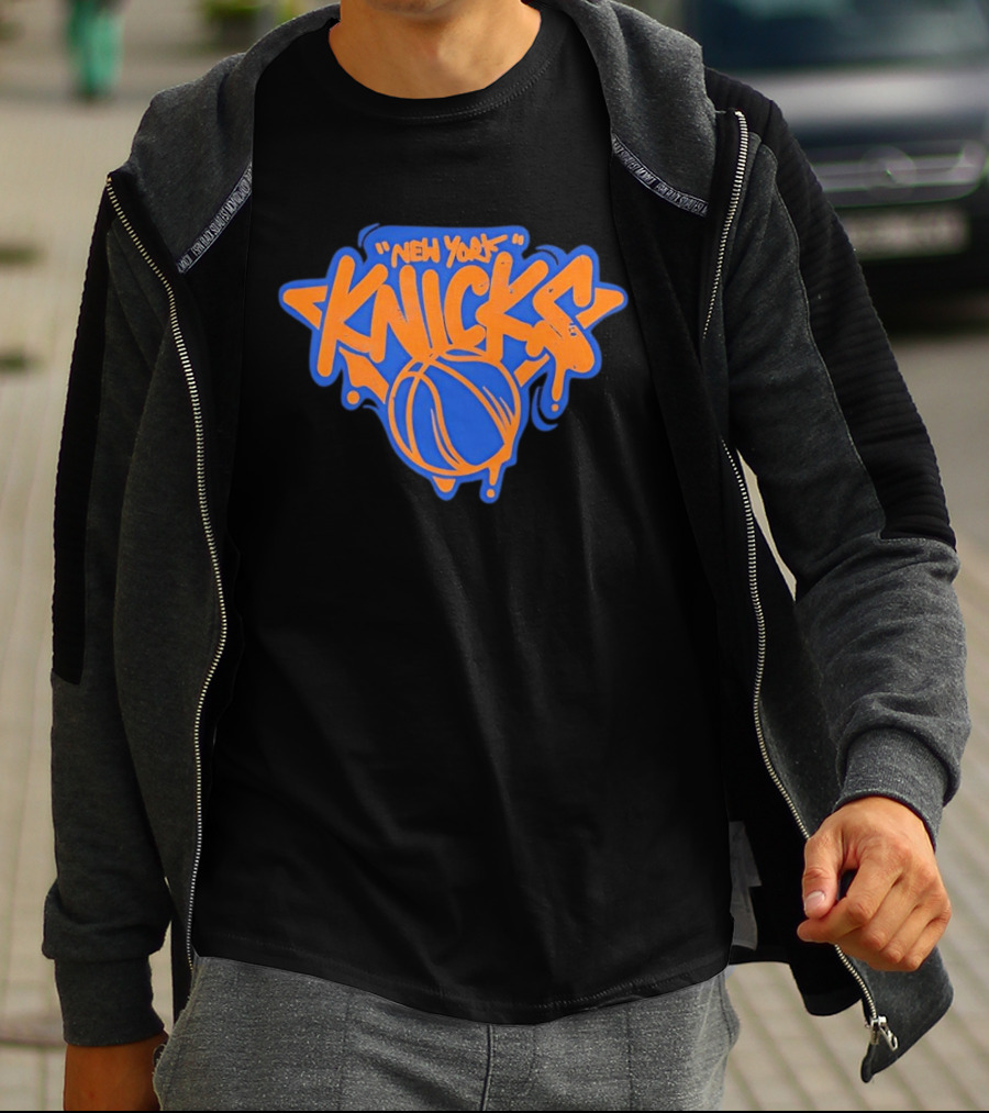 New York Knicks Streetwear Graffiti Basketball T-Shirt