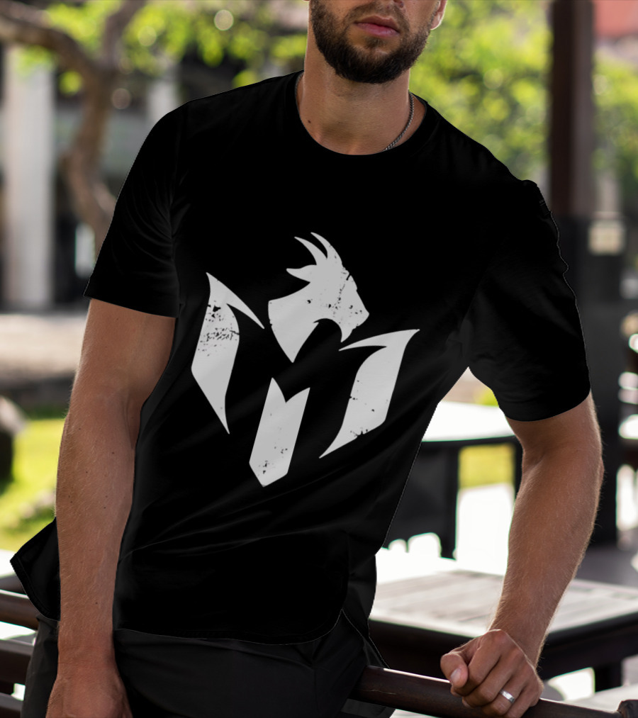 GOAT White Distressed Minimalist Athletic T-Shirt