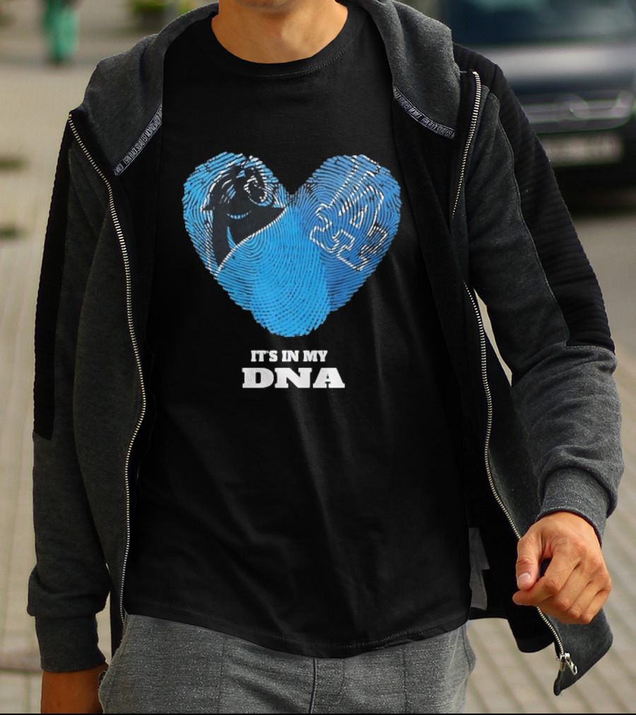 Los Angeles Dodgers Carolina Panthers It's In My DNA T-Shirt