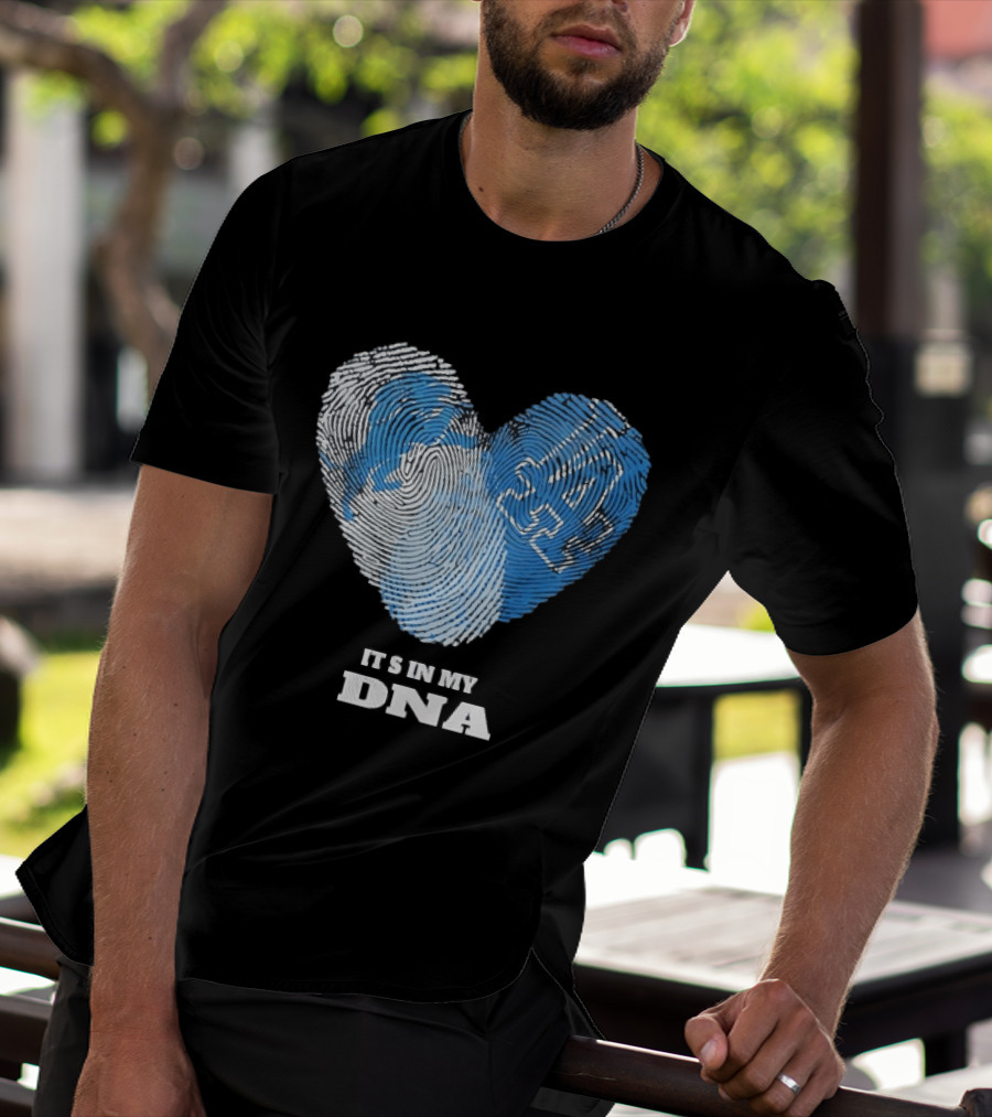 Heart Fingerprint It's In My DNA Kentucky Wildcats Fan Pride T-Shirt