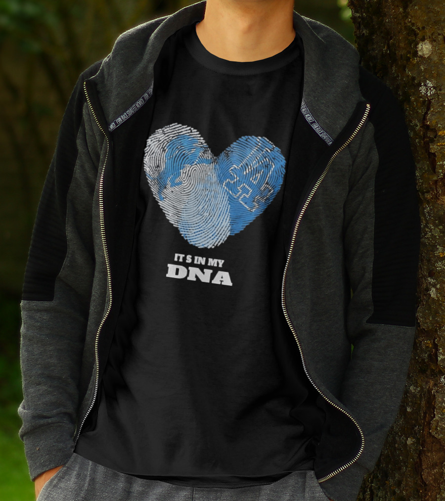 Heart Fingerprint It's In My DNA Kentucky Wildcats Fan Pride T-Shirt