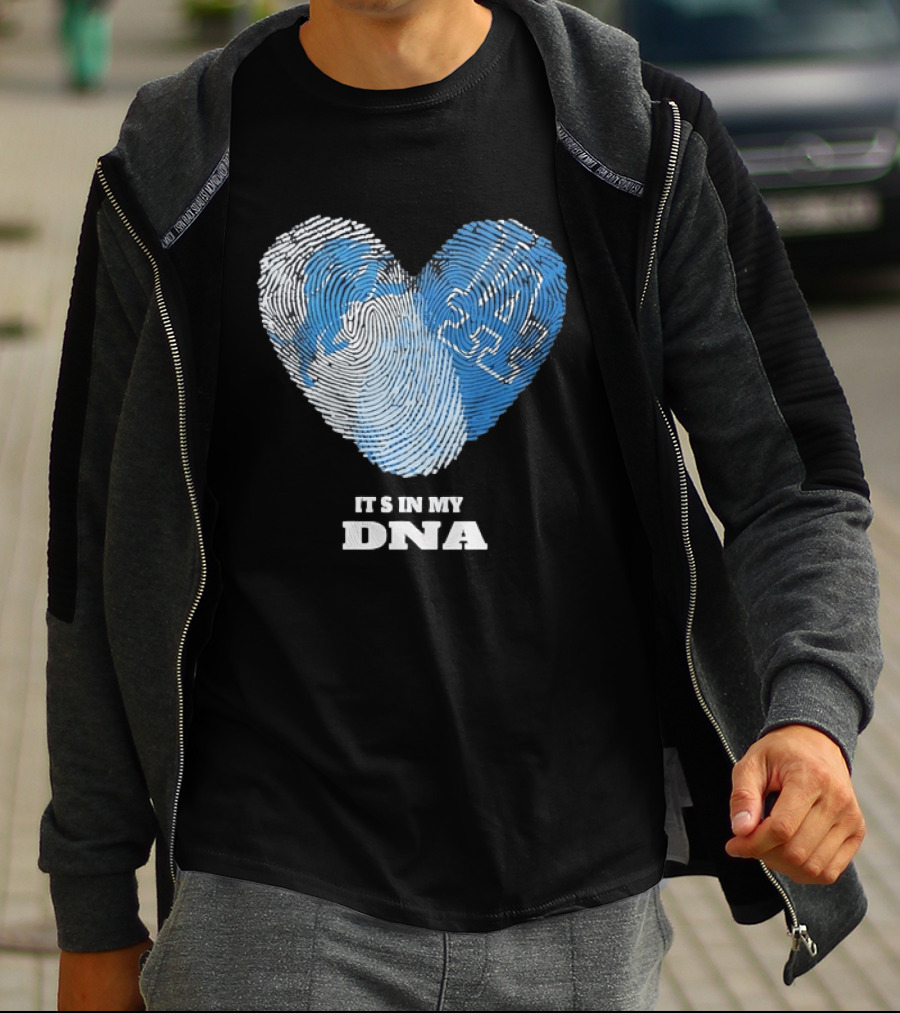Heart Fingerprint It's In My DNA Kentucky Wildcats Fan Pride T-Shirt