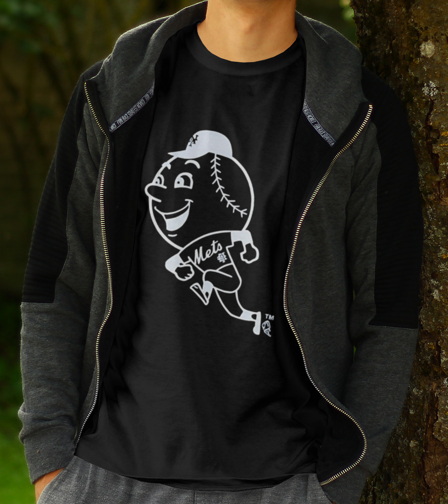 Mets Mr. Met Running Baseball T-Shirt