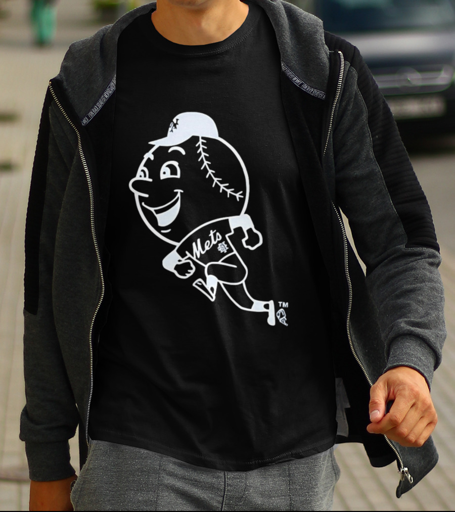 Mets Mr. Met Running Baseball T-Shirt