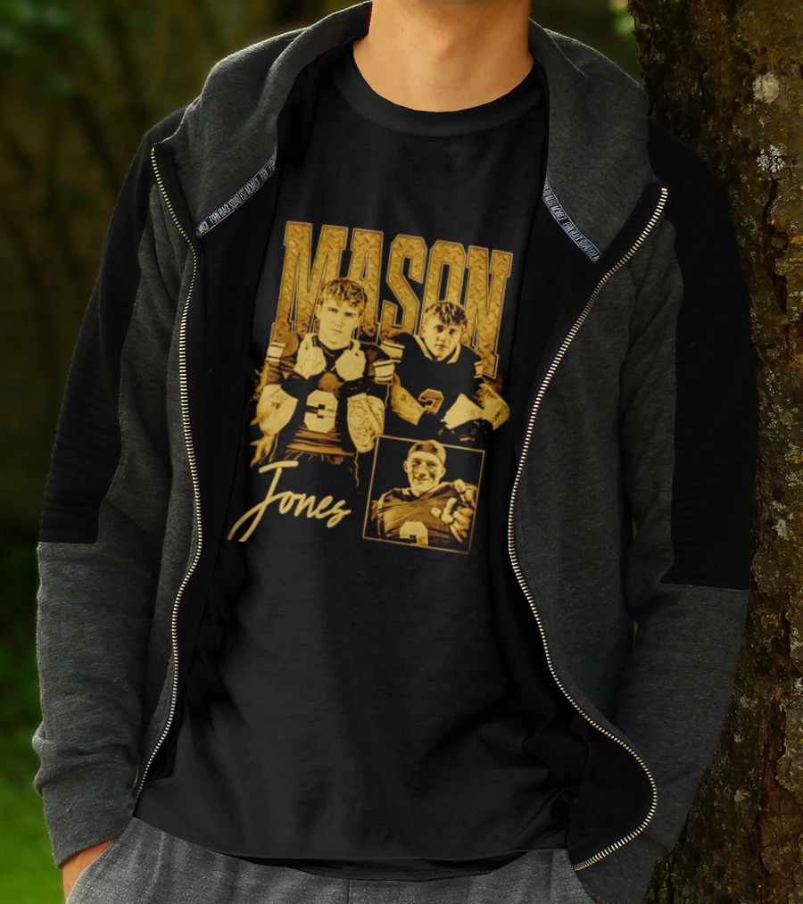 Mason Jones Football Athlete Sports Number 3 Enthusiast Collection T-Shirt