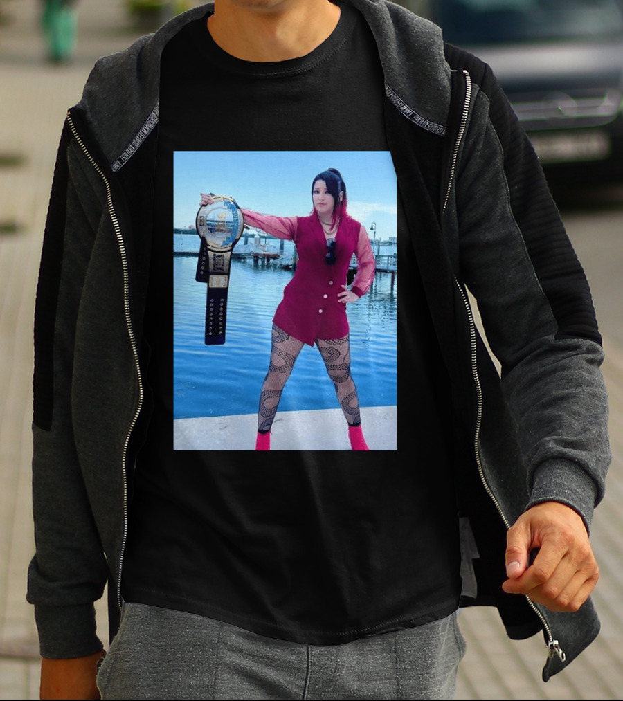 We Are At The Beach Hikaru Shida Wrestling Champion Dockside T-Shirt