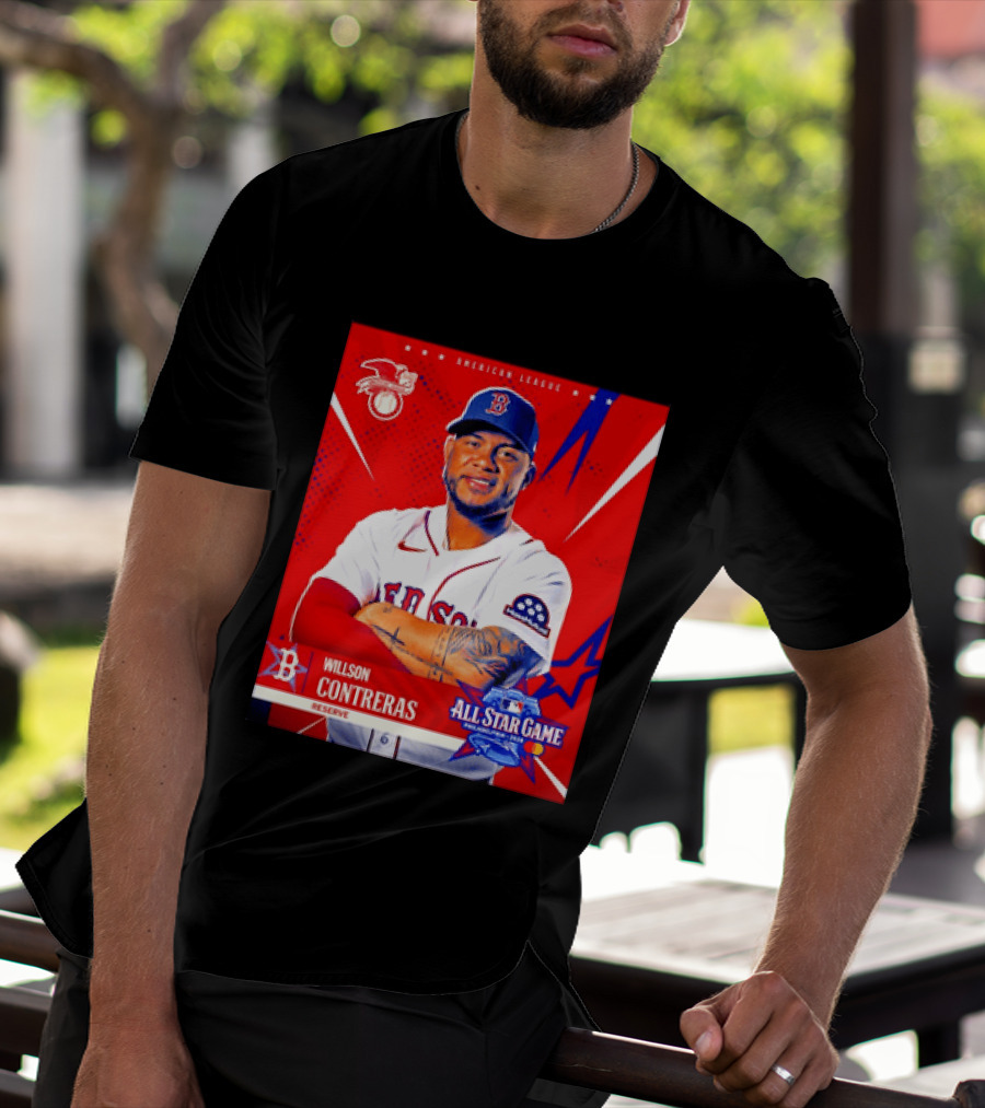 Boston Red Sox Willson Contreras 2026 All Star Game Reserve American League T-Shirt