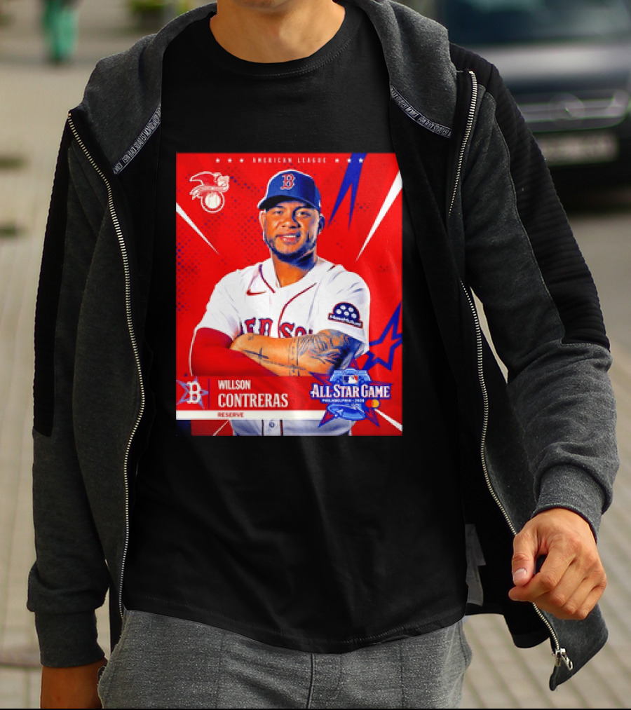 Boston Red Sox Willson Contreras 2026 All Star Game Reserve American League T-Shirt