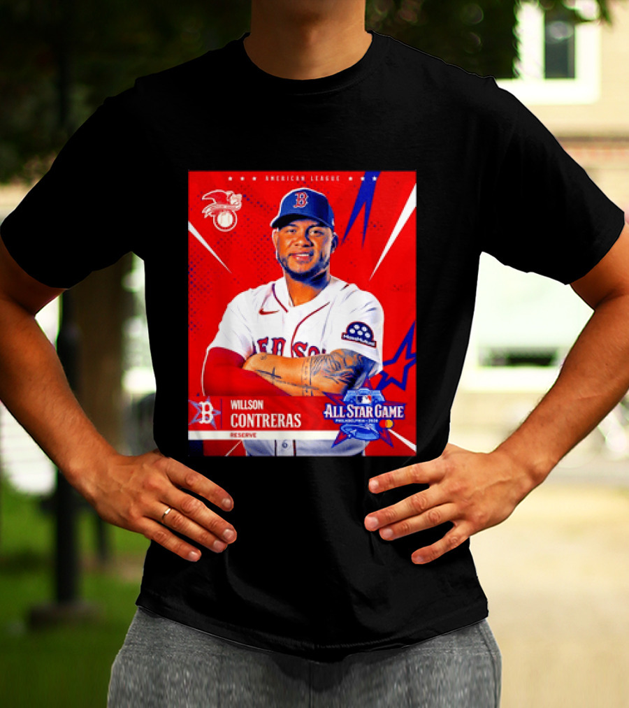 Boston Red Sox Willson Contreras 2026 All Star Game Reserve American League T-Shirt